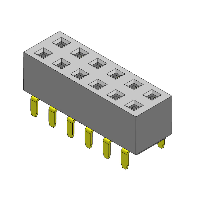 P/H2.54 Female Header HF206